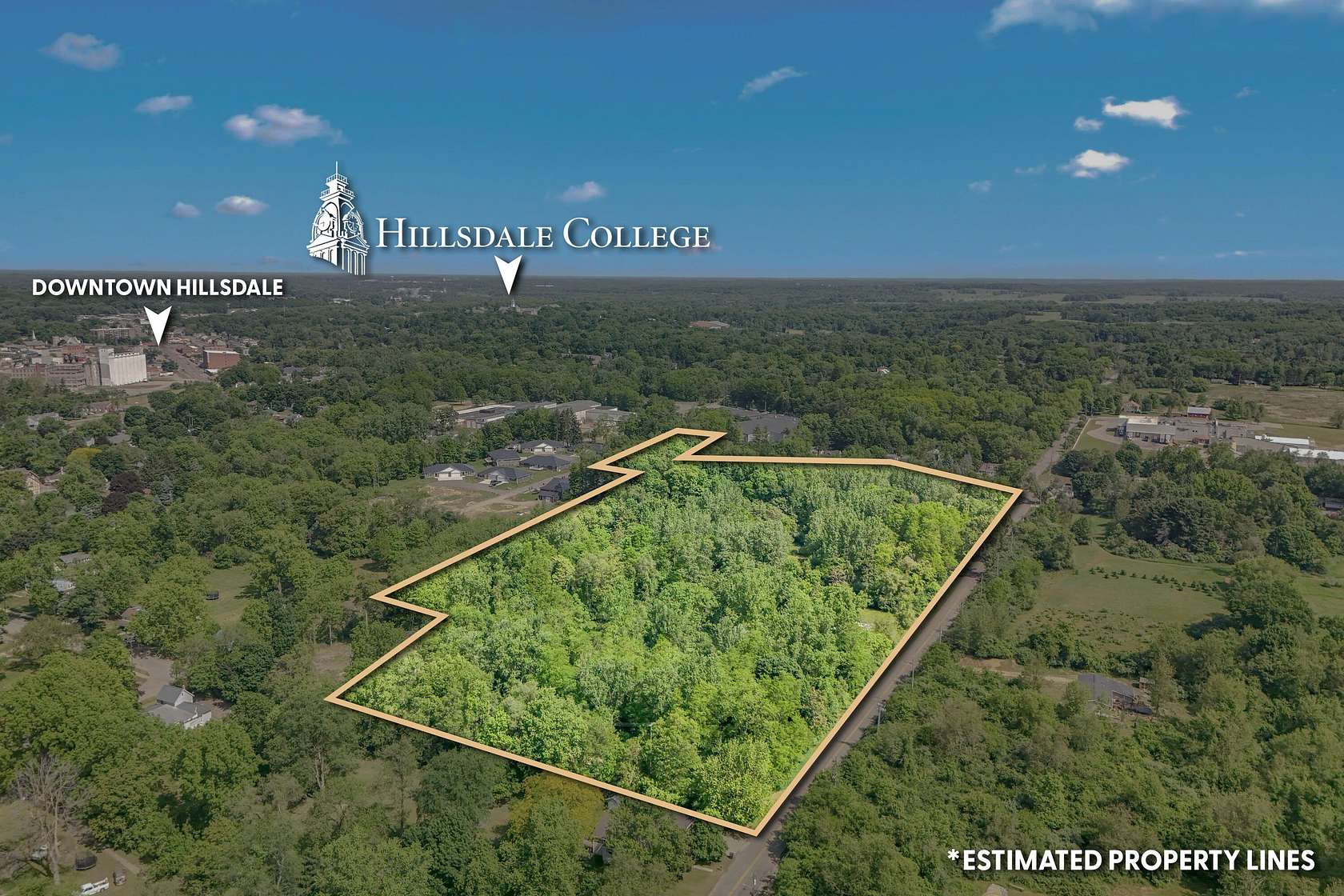 11.8 Acres of Land for Sale in Hillsdale, Michigan