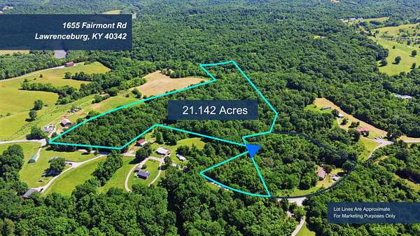 21.1 Acres of Recreational Land for Sale in Lawrenceburg, Kentucky