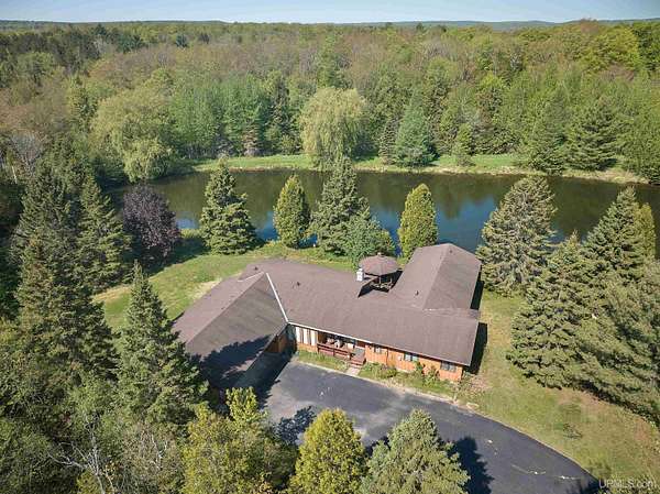11.5 Acres of Recreational Land with Home for Sale in Munising, Michigan