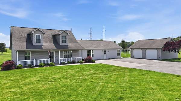 7.75 Acres of Land with Home for Sale in New Haven, Indiana