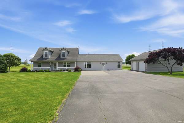 7.75 Acres of Land with Home for Sale in New Haven, Indiana