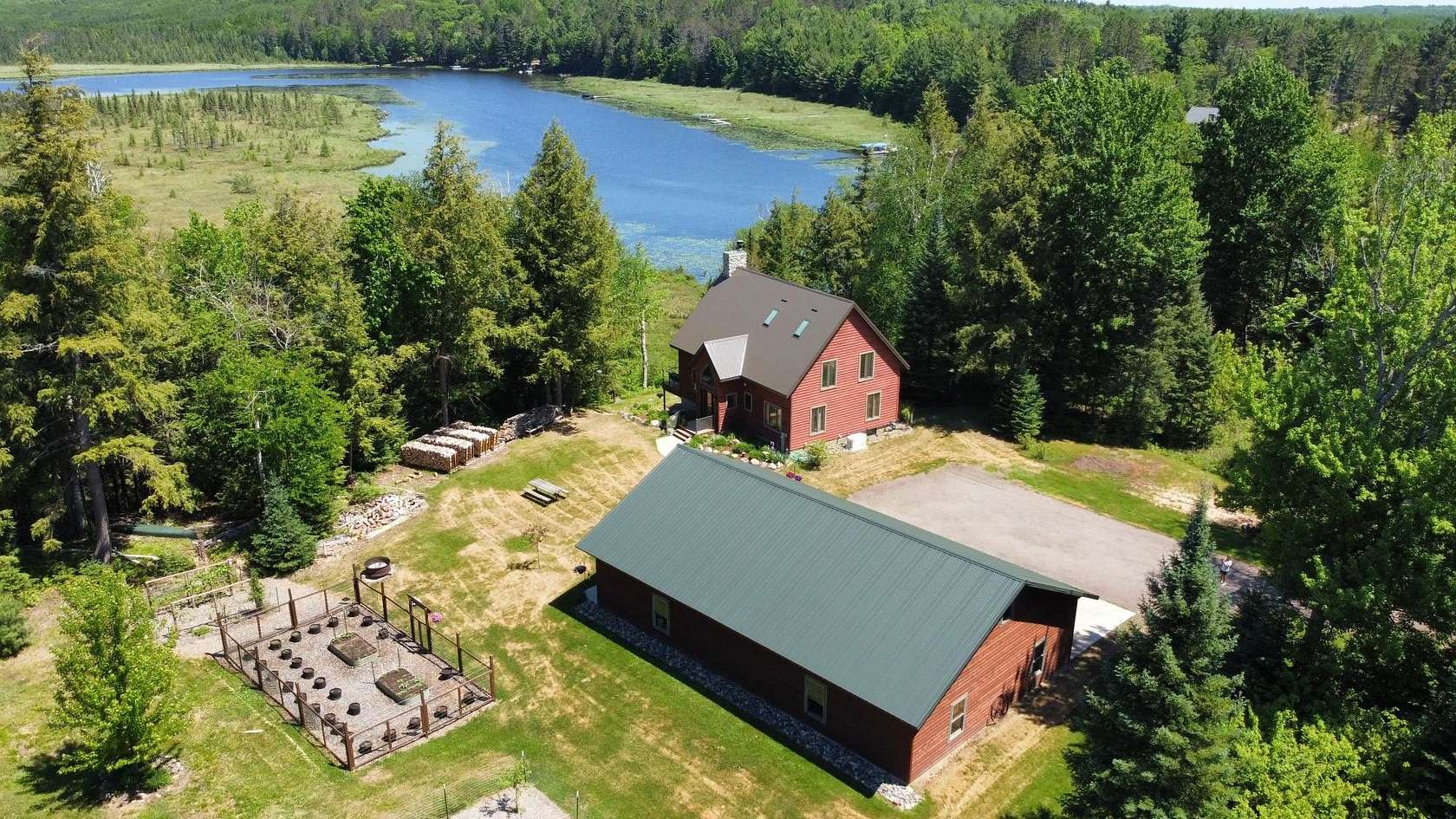 15.1 Acres of Land with Home for Sale in Elcho, Wisconsin