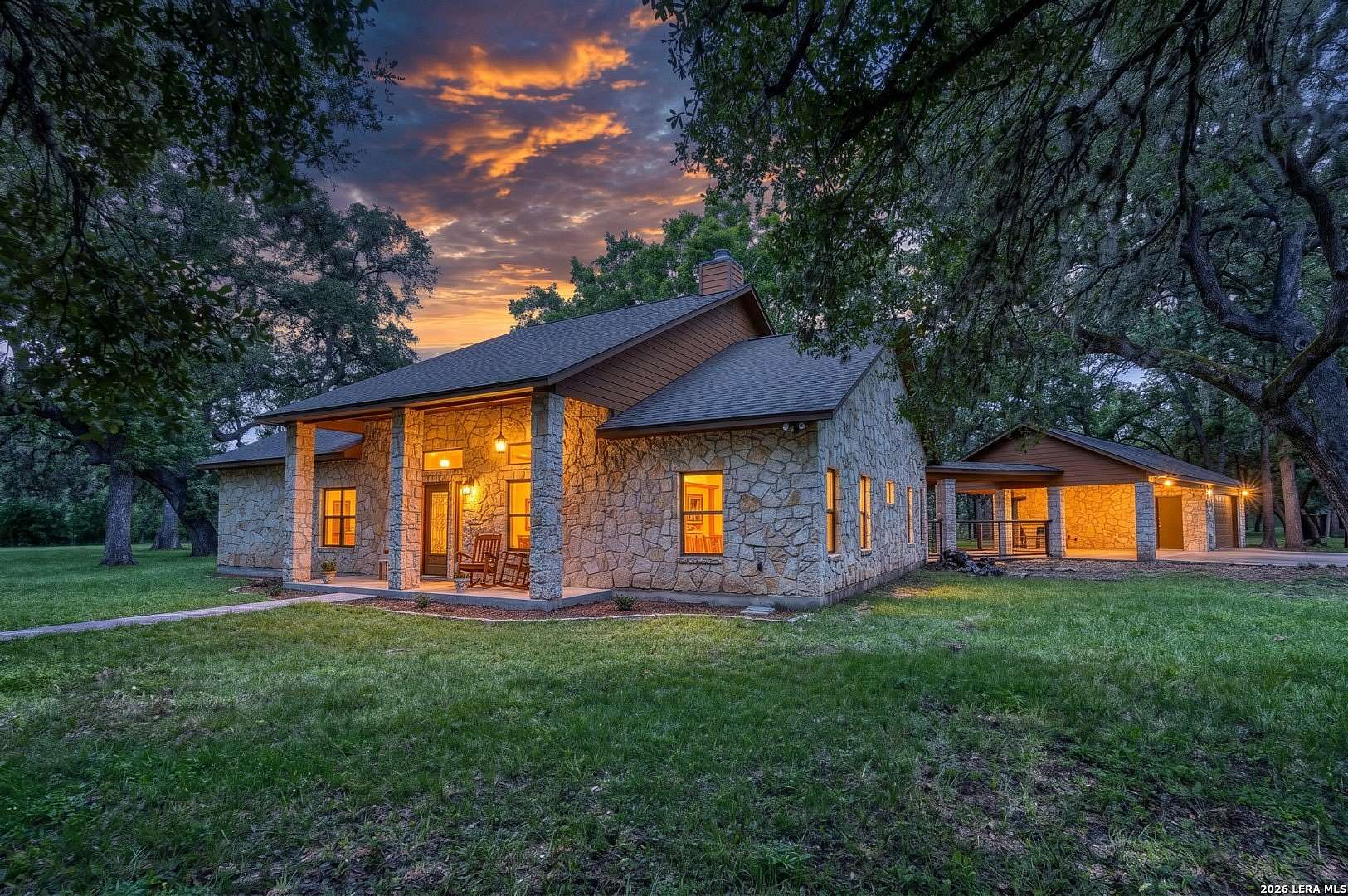6.6 Acres of Land with Home for Sale in Concan, Texas