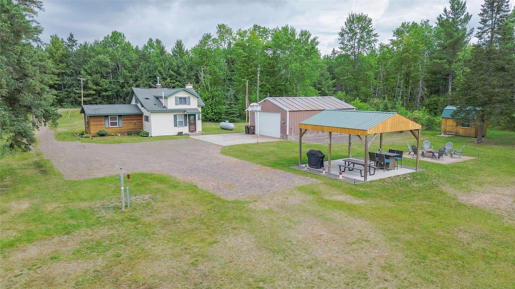 5.3 Acres of Land with Home for Sale in Couderay, Wisconsin