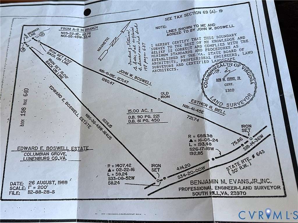 15 Acres of Land for Sale in Kenbridge, Virginia