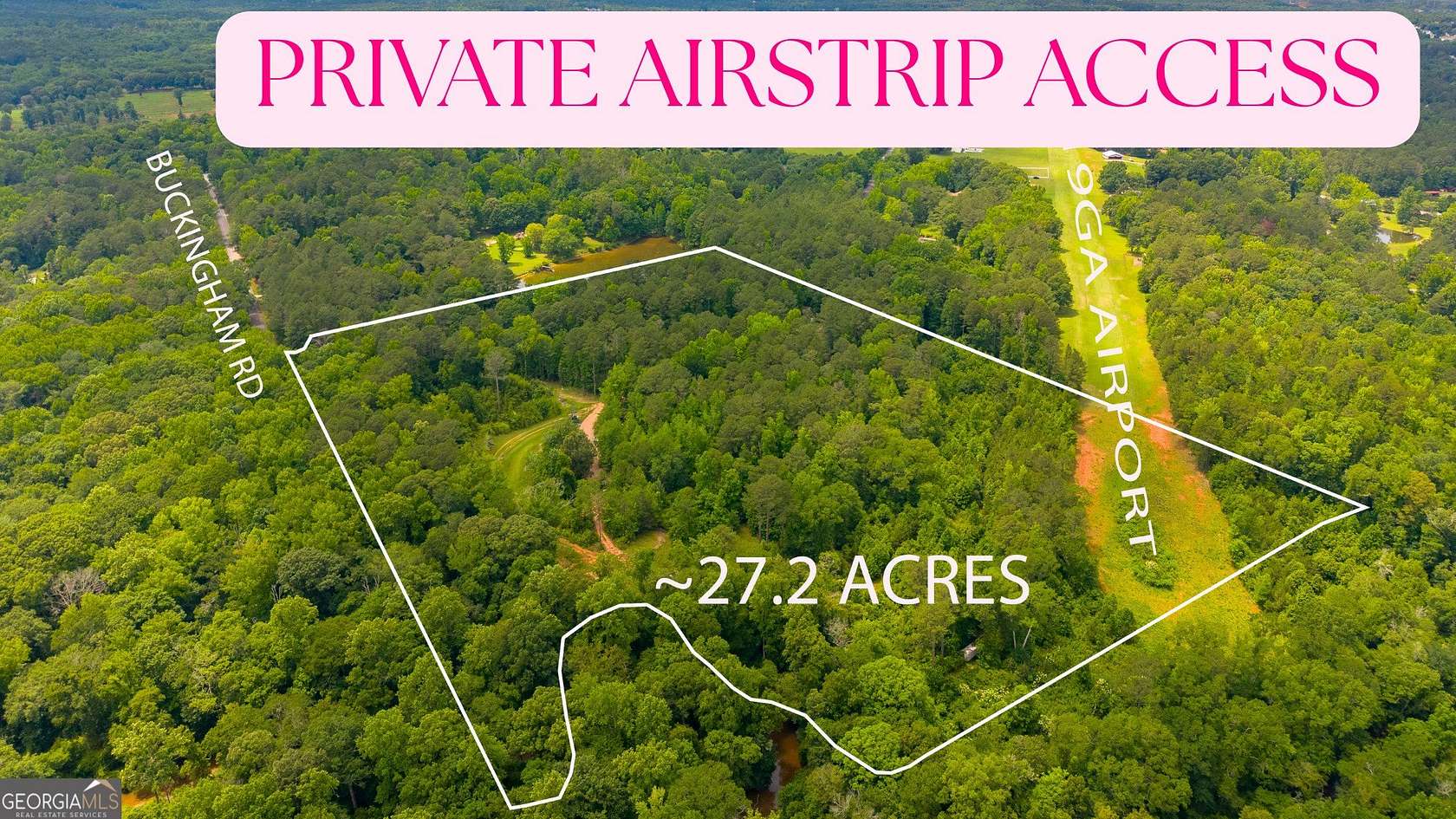 27.2 Acres of Recreational & Residential Land for Sale in Fayetteville, Georgia