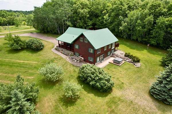 10 Acres of Recreational Land with Home for Sale in Burtrum, Minnesota