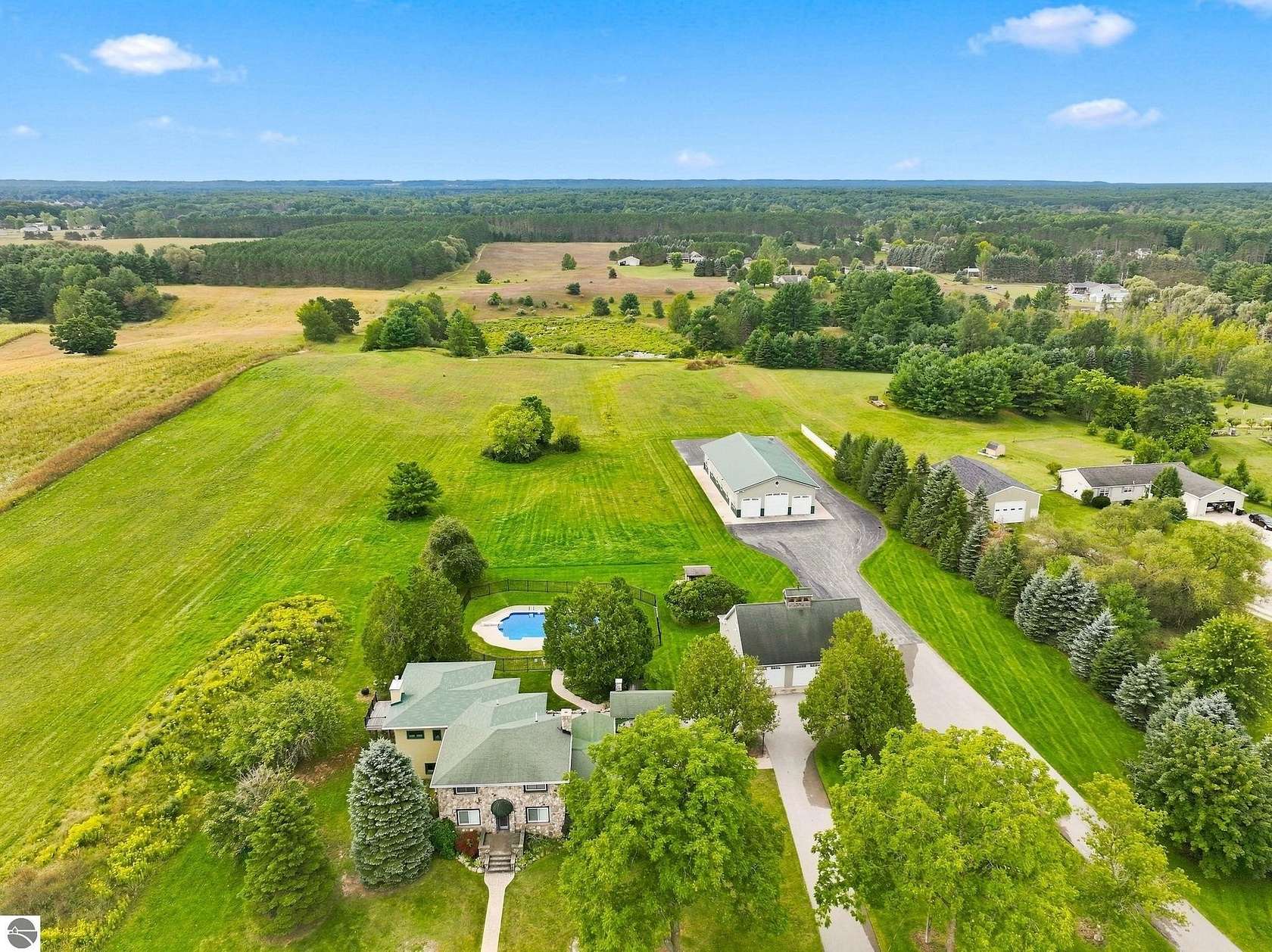 11.7 Acres of Land with Home for Sale in Traverse City, Michigan