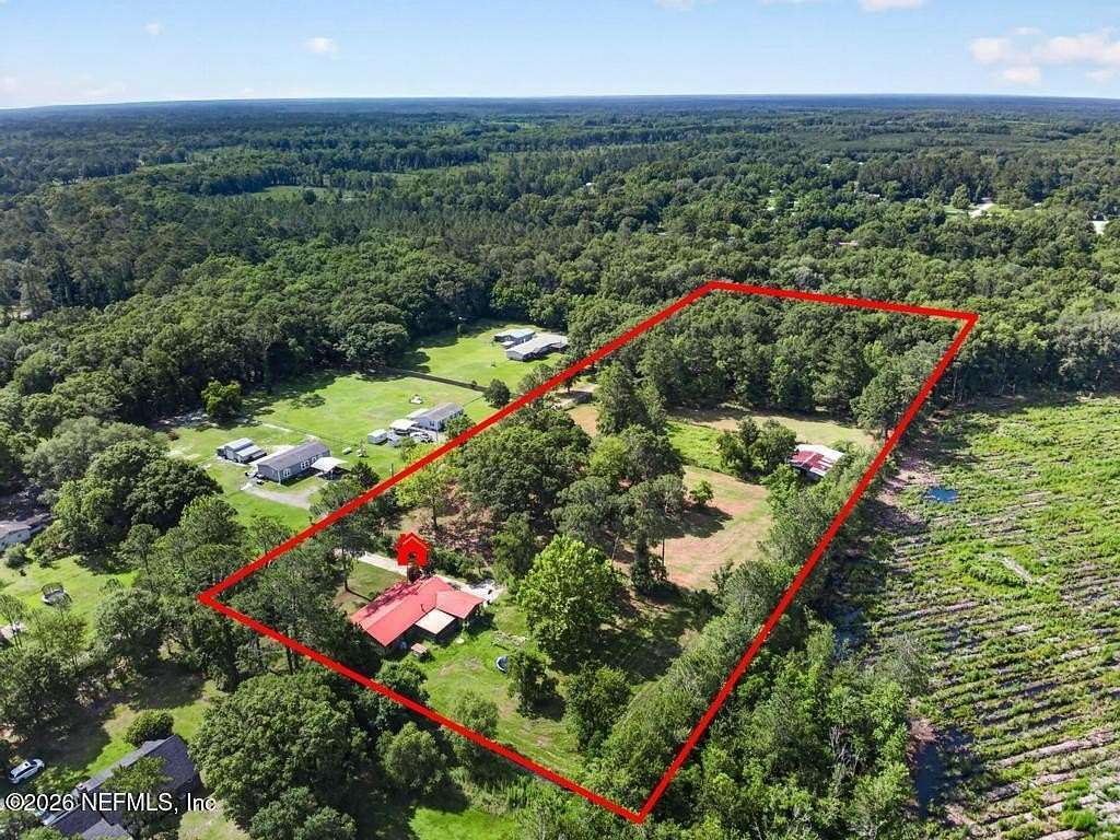 9.18 Acres of Land with Home for Sale in Callahan, Florida