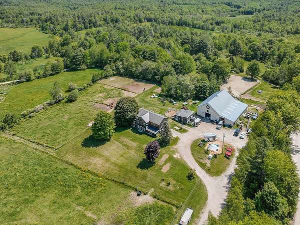46 Acres of Land with Home for Sale in Bowdoin Town, Maine