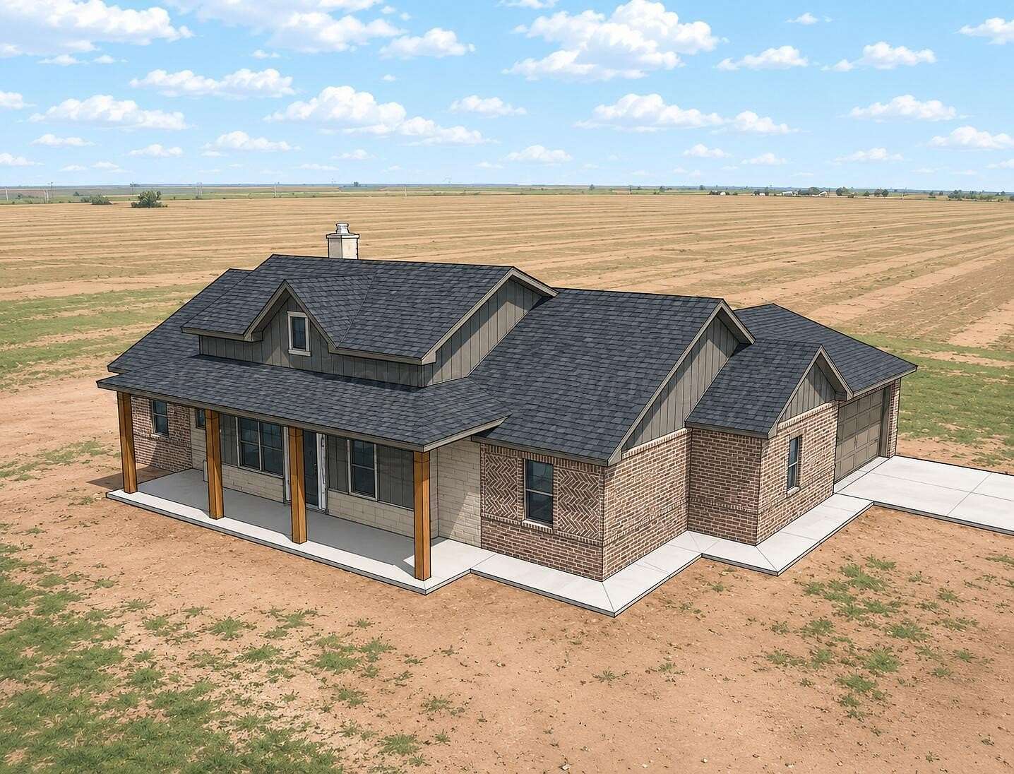 10 Acres of Land with Home for Sale in Canyon, Texas