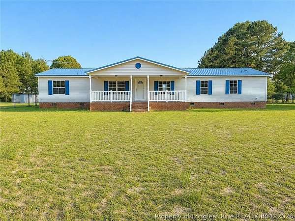 5.3 Acres of Land with Home for Sale in Fayetteville, North Carolina