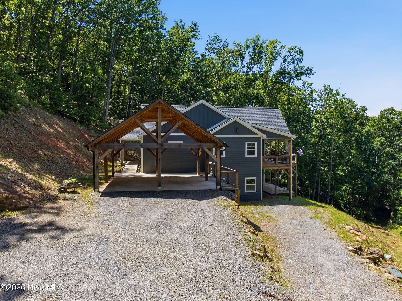 9.68 Acres of Land with Home for Sale in Hayesville, North Carolina