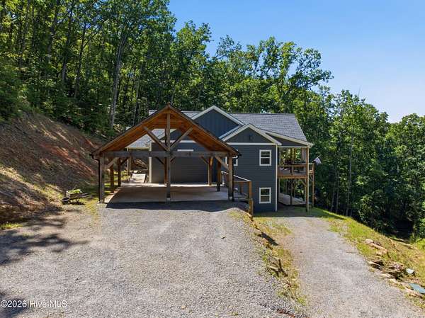 9.68 Acres of Land with Home for Sale in Hayesville, North Carolina