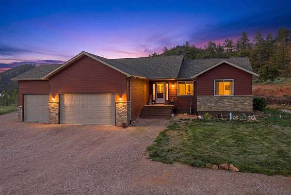 7.25 Acres of Land with Home for Sale in Hot Springs, South Dakota