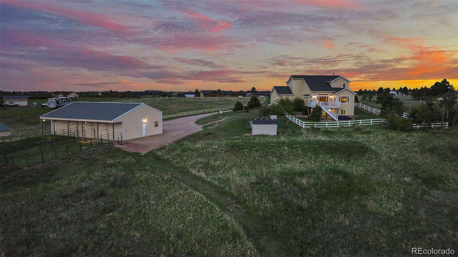 9.76 Acres of Land with Home for Sale in Elizabeth, Colorado