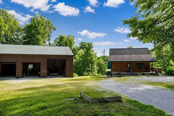 32.2 Acres of Recreational Land with Home for Sale in Jasonville, Indiana