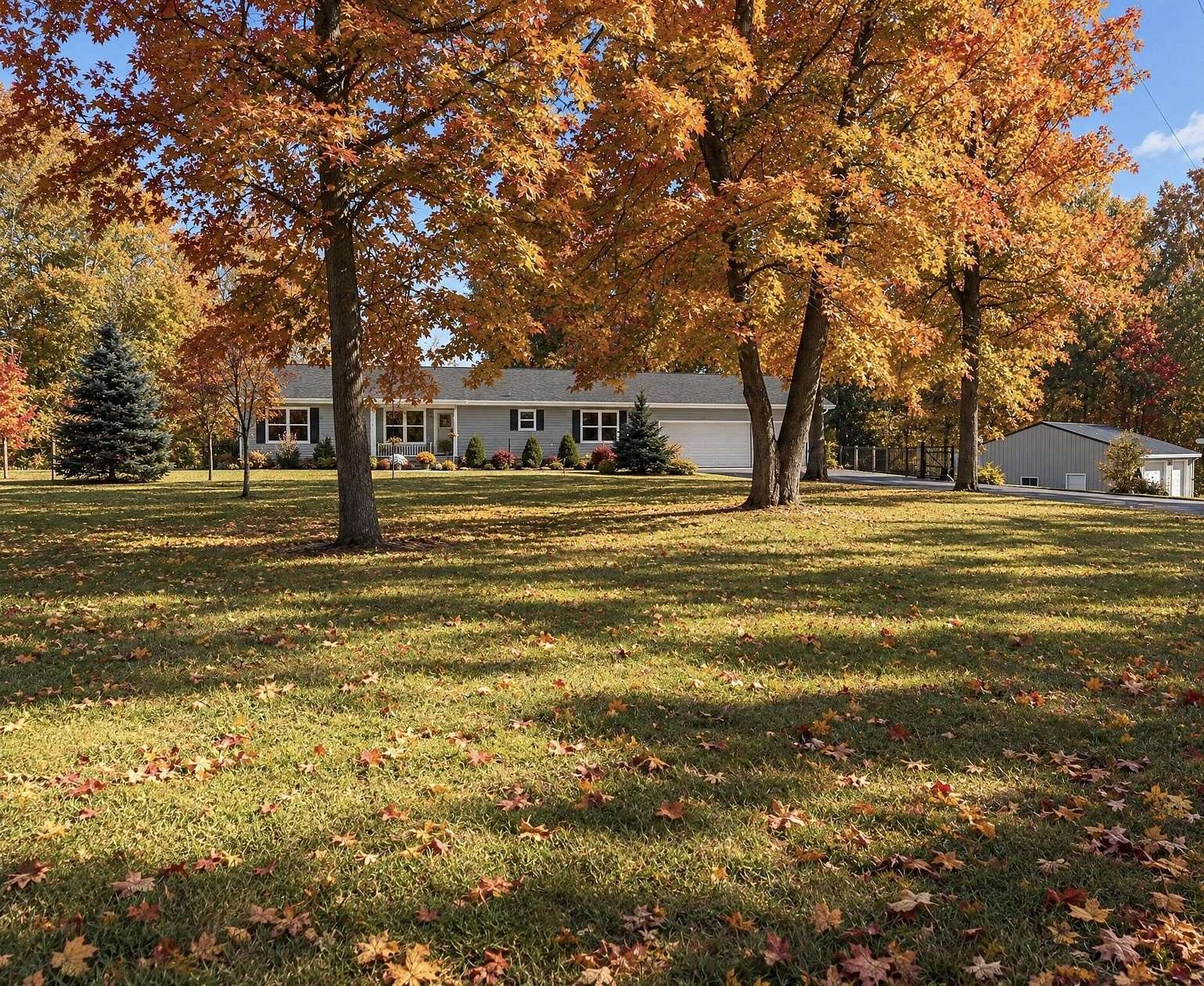 8.5 Acres of Land with Home for Sale in Belding, Michigan