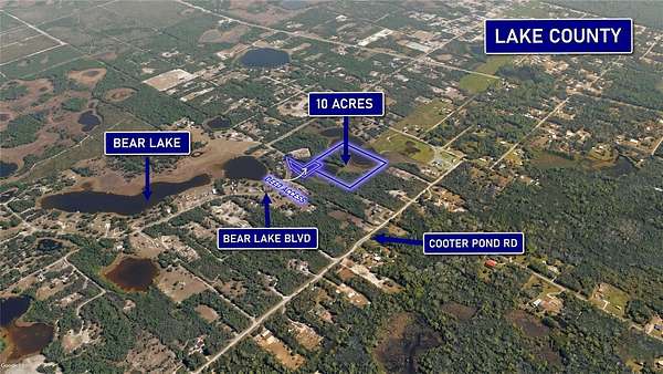 10 Acres of Residential Land for Sale in DeLand, Florida