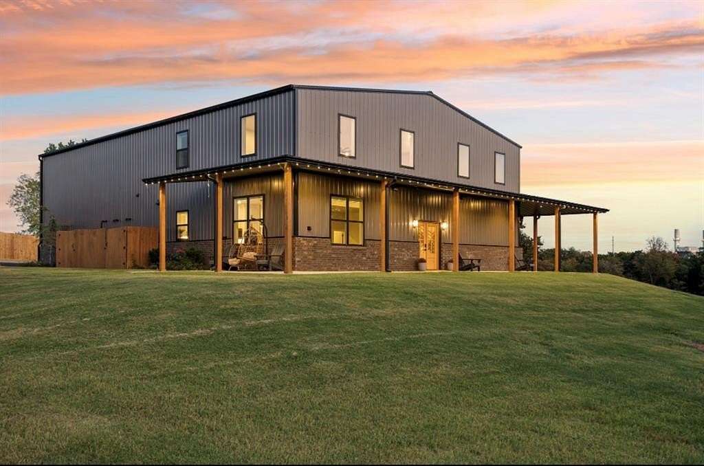 6.56 Acres of Land with Home for Sale in Luther, Oklahoma