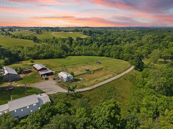 34.4 Acres of Land with Home for Sale in Hillsboro, Kentucky