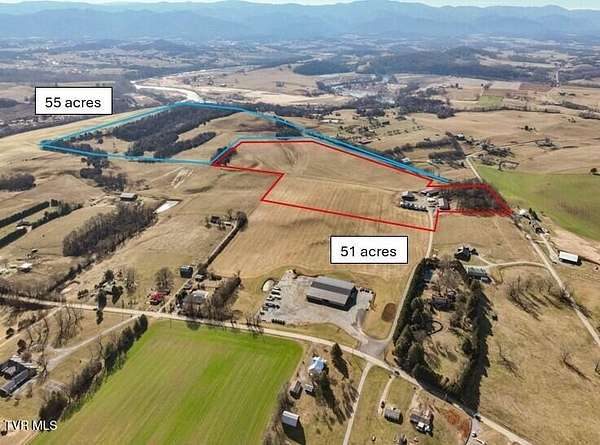 55.1 Acres of Recreational & Residential Land for Sale in Limestone, Tennessee