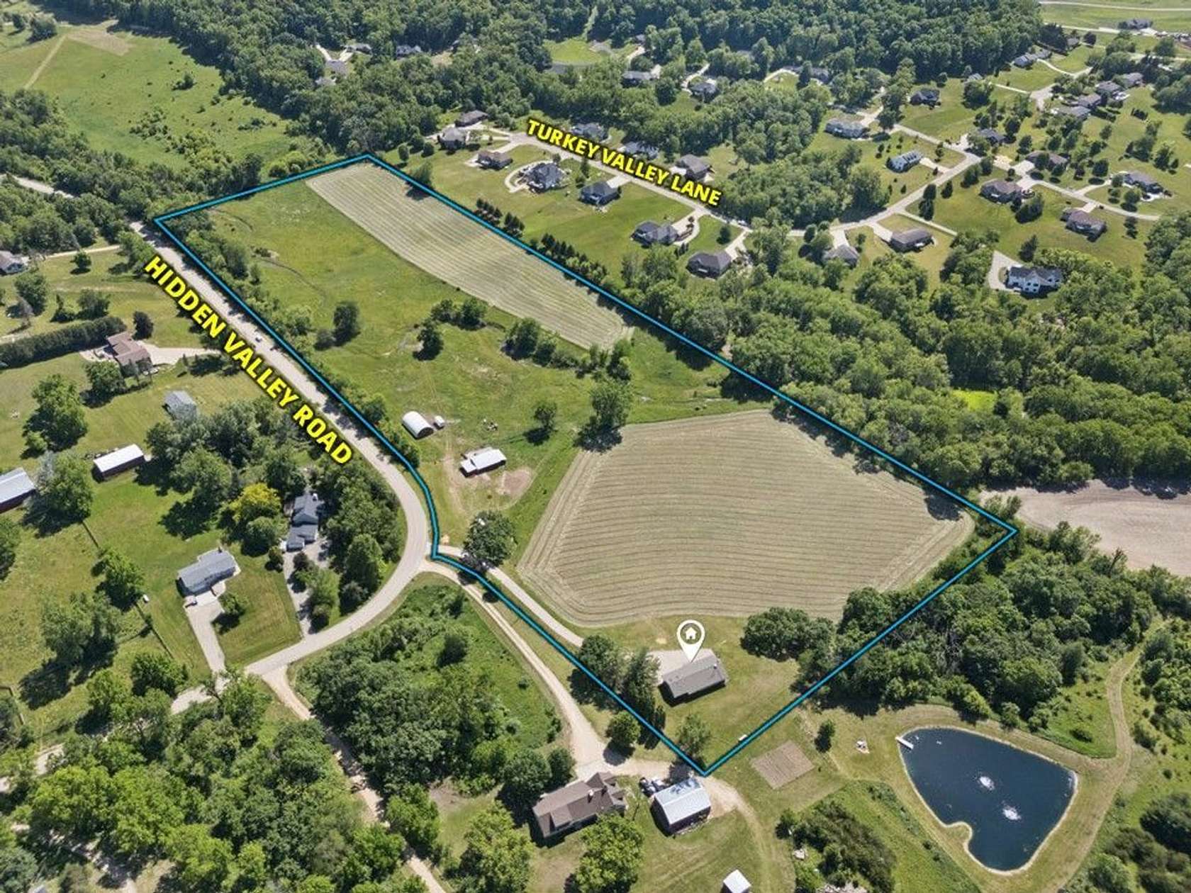 22.4 Acres of Land with Home for Sale in Dubuque, Iowa