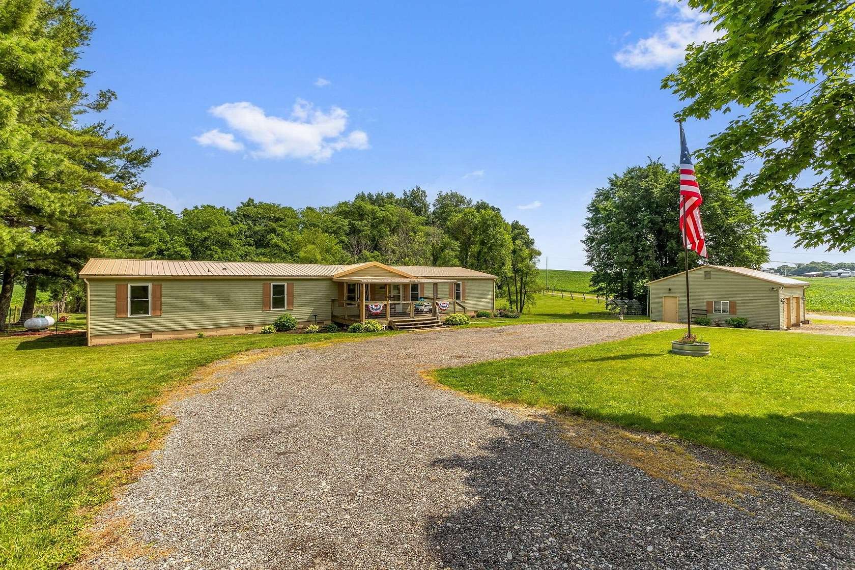 1.5 Acres of Land with Home for Sale in Pleasantville, Ohio