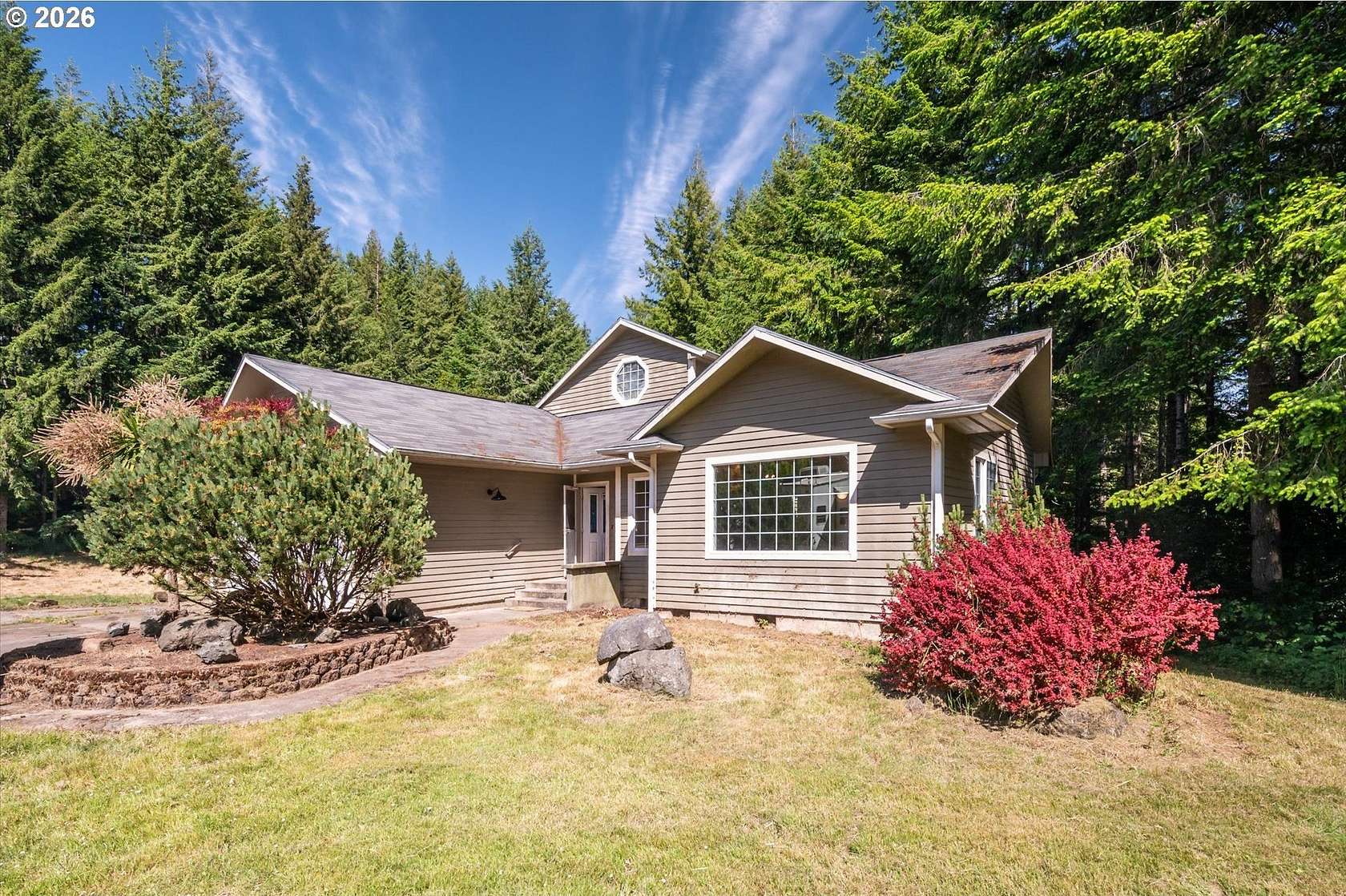 7.73 Acres of Land with Home for Sale in Coos Bay, Oregon