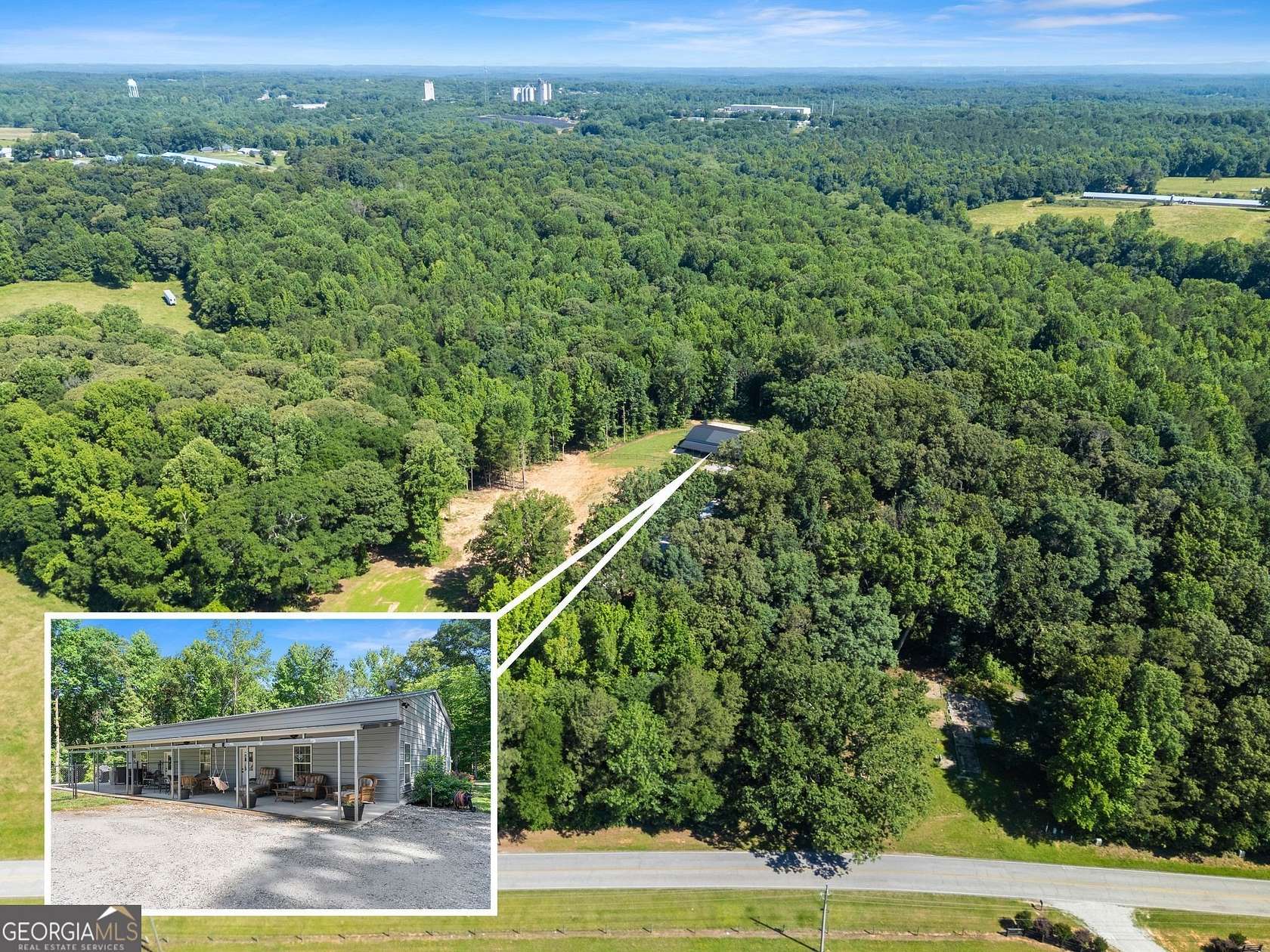 10 Acres of Land with Home for Sale in Maysville, Georgia