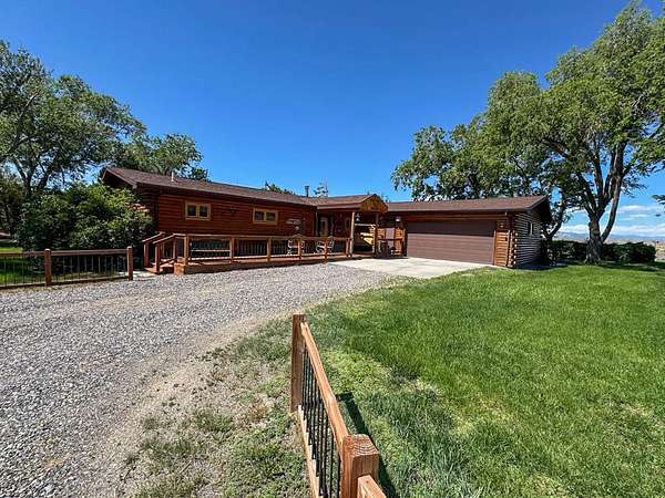 46.9 Acres of Recreational Land with Home for Sale in Kinnear, Wyoming