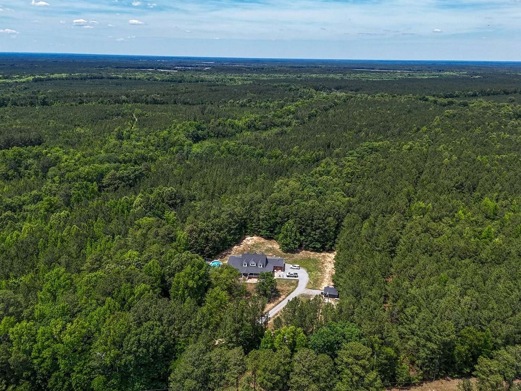 17.5 Acres of Recreational Land with Home for Sale in Drewryville, Virginia