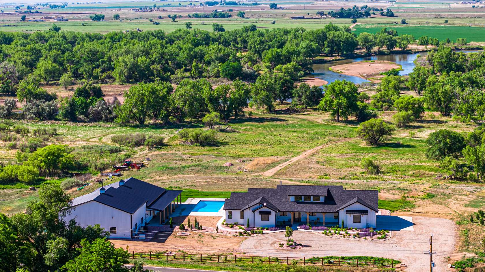 67.1 Acres of Recreational Land with Home for Sale in Kersey, Colorado