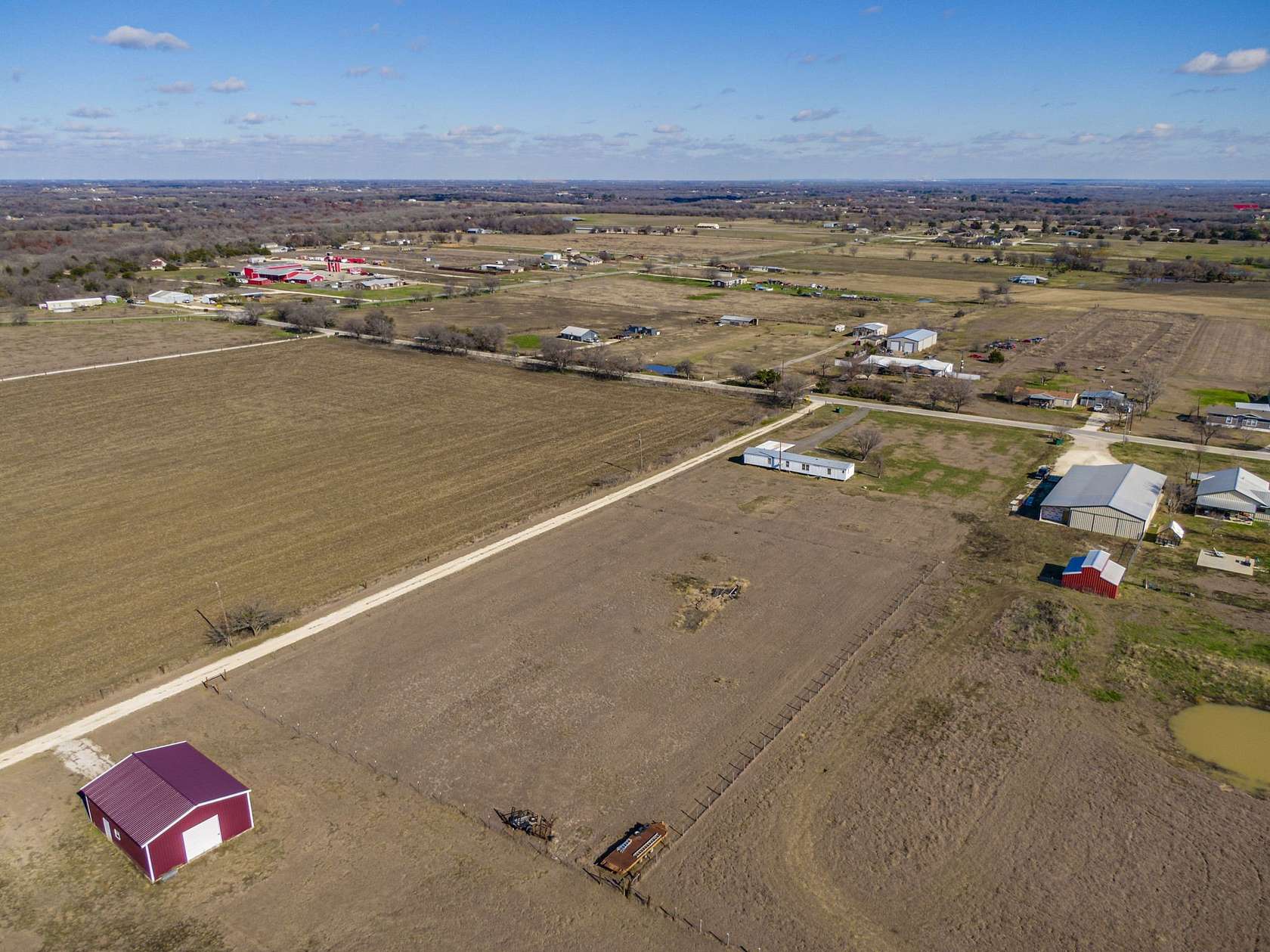 3 Acres of Land with Home for Sale in Grandview, Texas