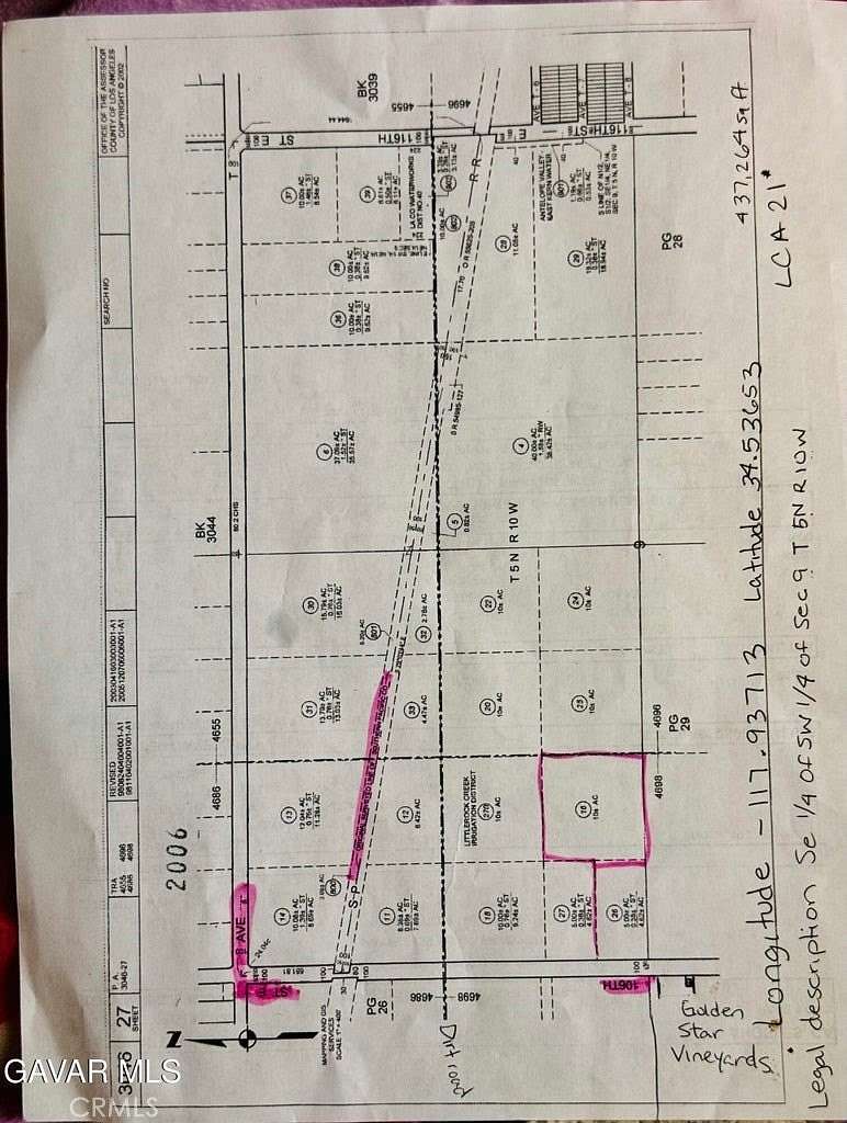 10 Acres of Land for Sale in Littlerock, California