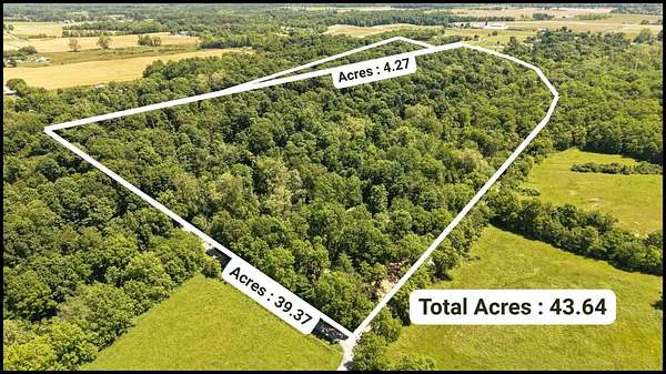43.6 Acres of Land for Sale in Versailles, Indiana