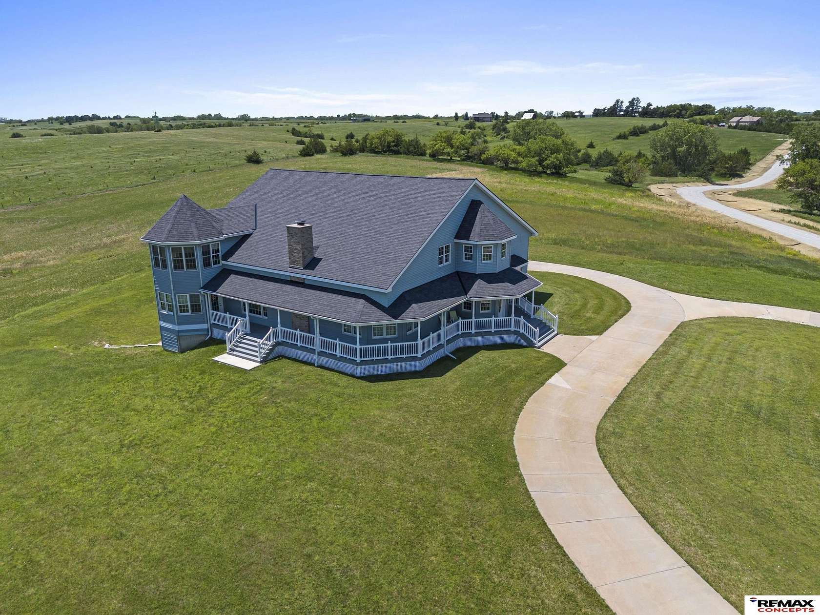 5 Acres of Land with Home for Sale in Denton, Nebraska