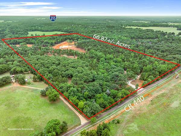 65.6 Acres of Recreational & Residential Land for Sale in Lindale, Texas