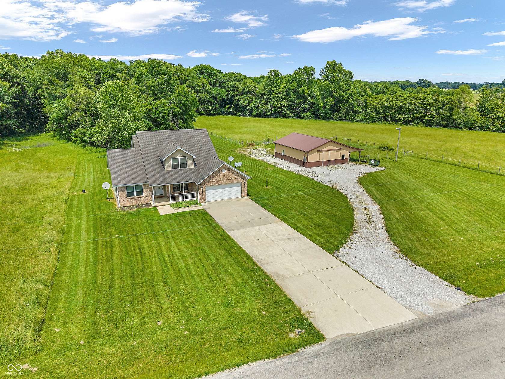 12.4 Acres of Land with Home for Sale in Greencastle, Indiana