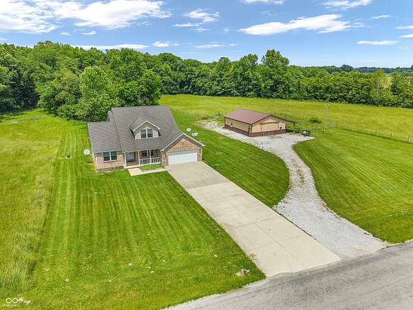 12.4 Acres of Land with Home for Sale in Greencastle, Indiana