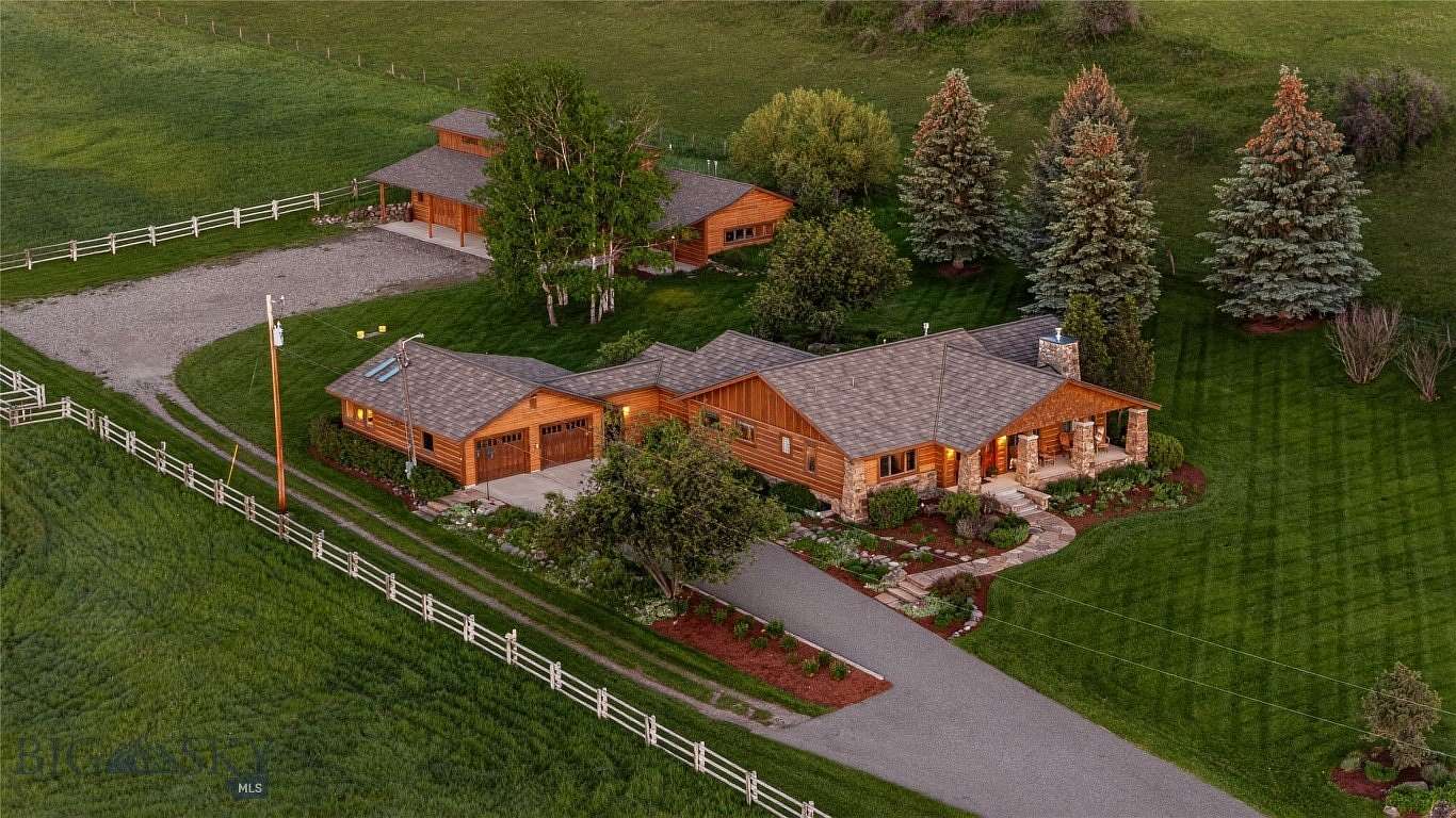 21.2 Acres of Land with Home for Sale in Gallatin Gateway, Montana