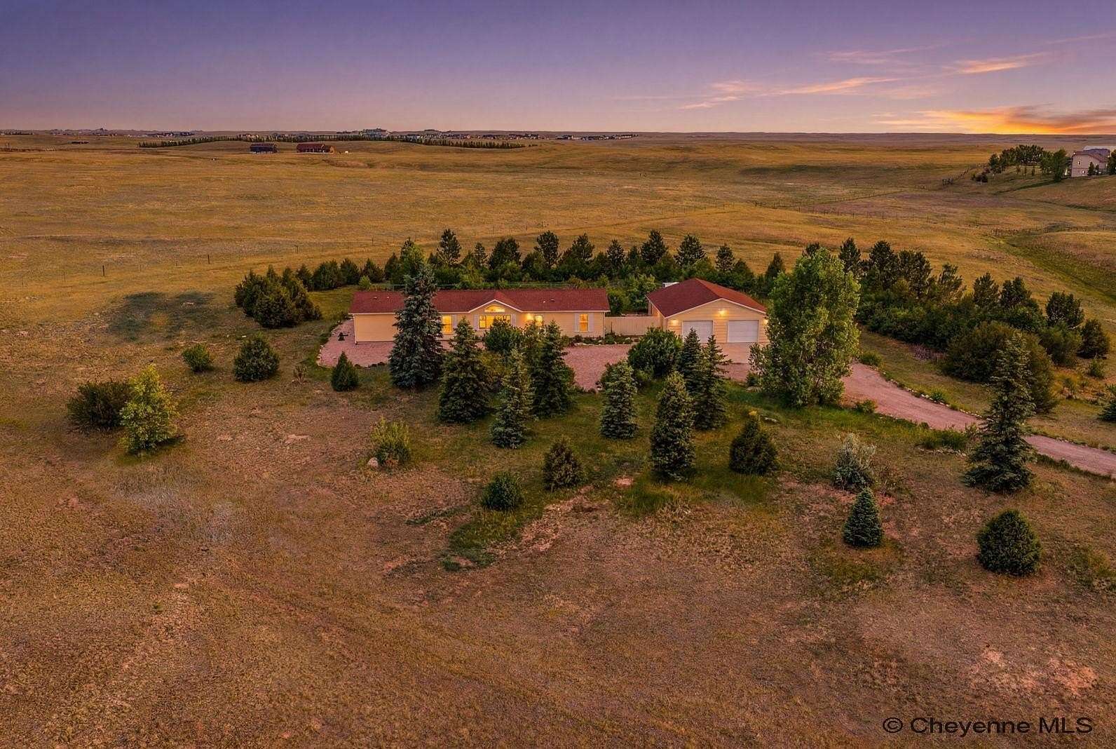 10.7 Acres of Recreational Land with Home for Sale in Cheyenne, Wyoming