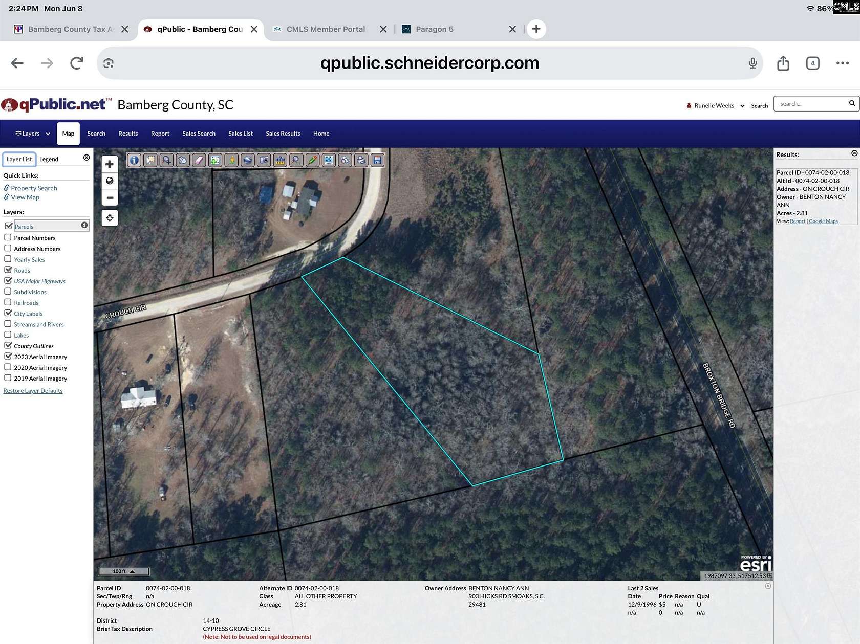 2.8 Acres of Residential Land for Sale in Bamberg, South Carolina