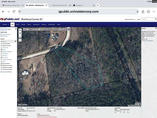 2.8 Acres of Residential Land for Sale in Bamberg, South Carolina