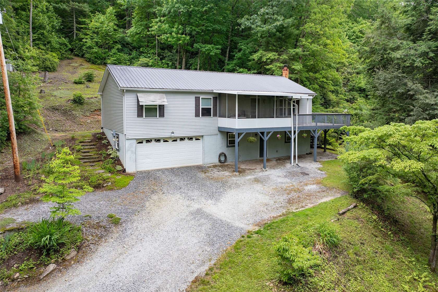 4.53 Acres of Land with Home for Sale in Brevard, North Carolina