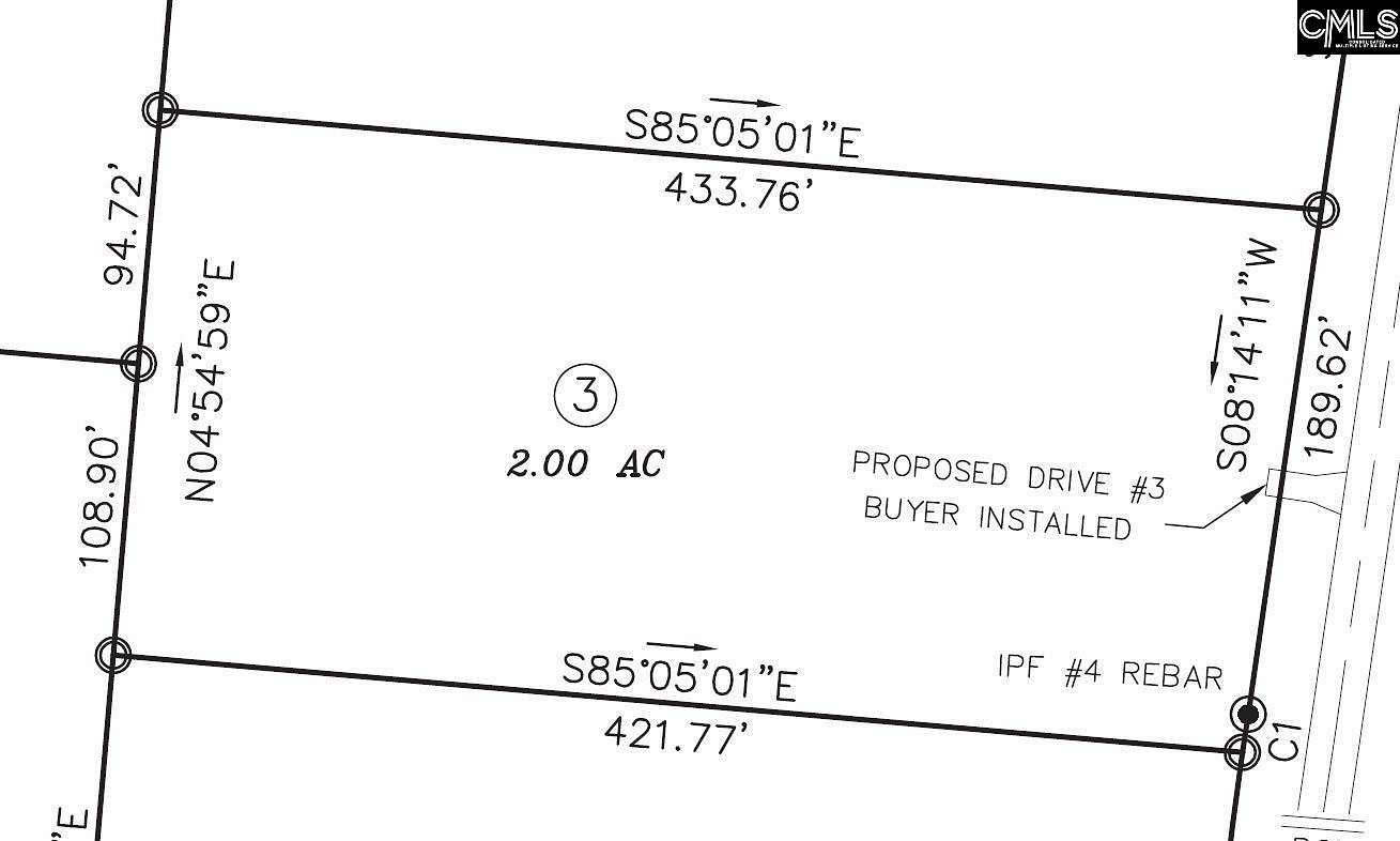 2 Acres of Residential Land for Sale in Leesville, South Carolina