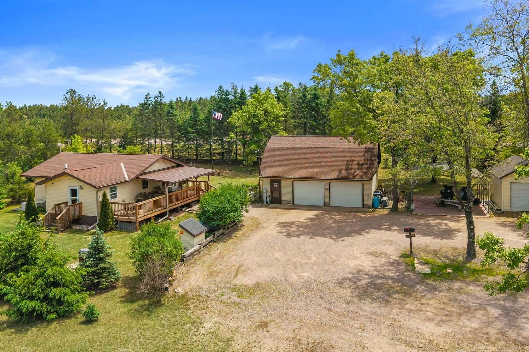 1.85 Acres of Land with Home for Sale in Arkdale, Wisconsin
