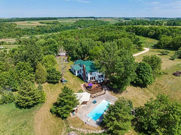 43 Acres of Land with Home for Sale in Monroe, Wisconsin