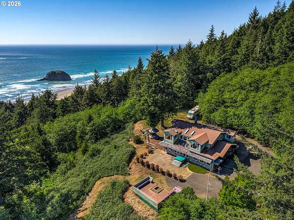 5.63 Acres of Land with Home for Sale in Cannon Beach, Oregon