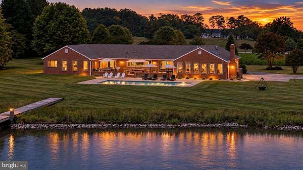 47 Acres of Recreational Land with Home for Sale in Bozman, Maryland